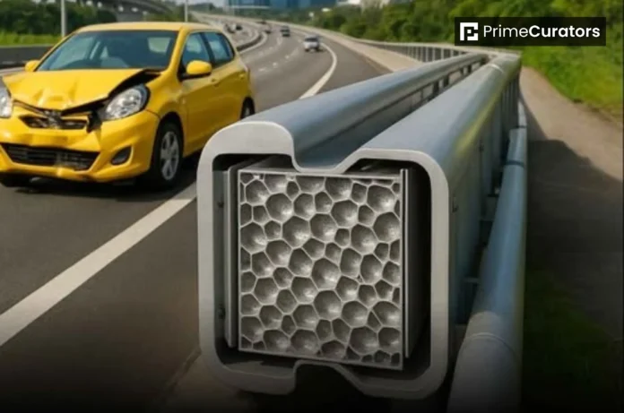 In Singapore, Highway Guardrails are Filled with Aluminium Foam, Lightweight and Crash-Absorbing