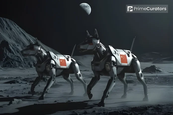 China Trains Robot Dogs to Explore Volcanic Caves on the Moon to Help Astronauts Build Underground Base in Future