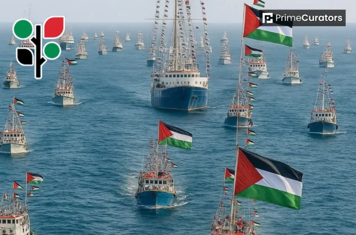 All Eyes On Global Sumud Flotilla - Over 50 Ships From at Least 44 Countries Head to Gaza