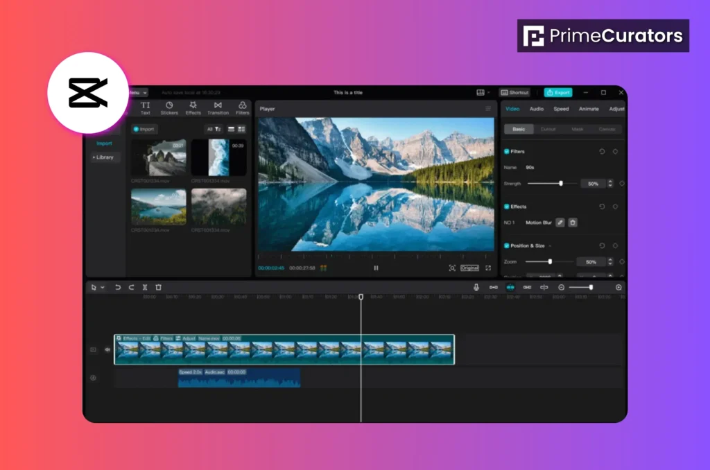 Best Video Editors - Capcut